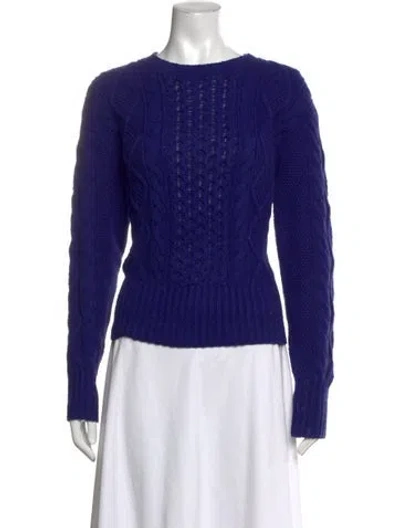 Pre-owned Polo Ralph Lauren Crew Neck Sweater In Blue/purple