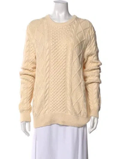 Pre-owned Polo Ralph Lauren Crew Neck Sweater In Brown