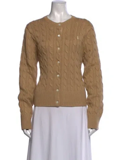 Pre-owned Polo Ralph Lauren Crew Neck Sweater In Brown/neutrals