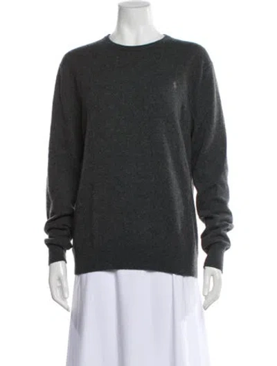 Pre-owned Polo Ralph Lauren Crew Neck Sweater In Gray