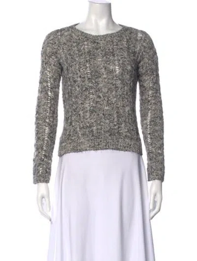 Pre-owned Polo Ralph Lauren Crew Neck Sweater In Gray