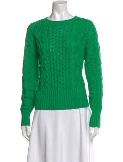 Pre-owned Polo Ralph Lauren Crew Neck Sweater In Green