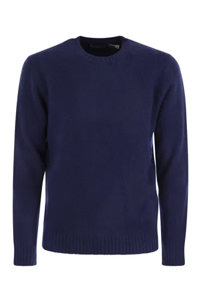 Polo Ralph Lauren Crew-neck Sweater In Wool And Cashmere In Blue