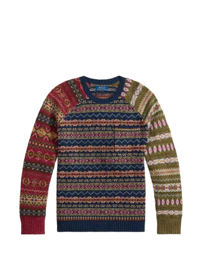 Polo Ralph Lauren Crew-neck Sweater In Multi