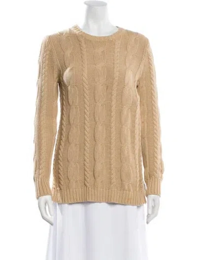 Pre-owned Polo Ralph Lauren Crew Neck Sweater In Neutral