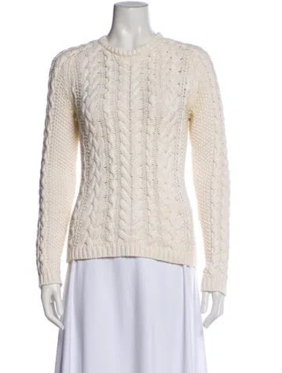 Pre-owned Polo Ralph Lauren Crew Neck Sweater In Neutral