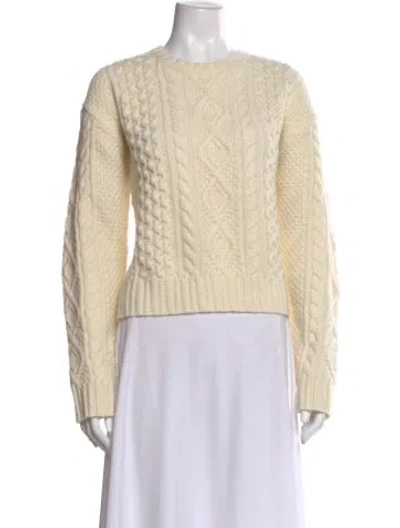 Pre-owned Polo Ralph Lauren Crew Neck Sweater In Neutral