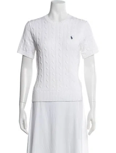 Pre-owned Polo Ralph Lauren Crew Neck Sweater In Neutral