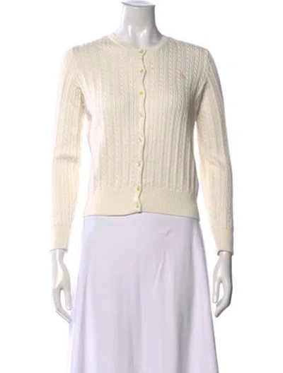 Pre-owned Polo Ralph Lauren Crew Neck Sweater In Neutral