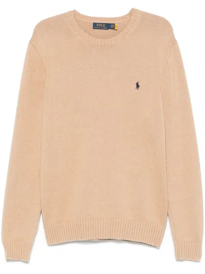 Polo Ralph Lauren Crew-neck Sweater In Neutrals