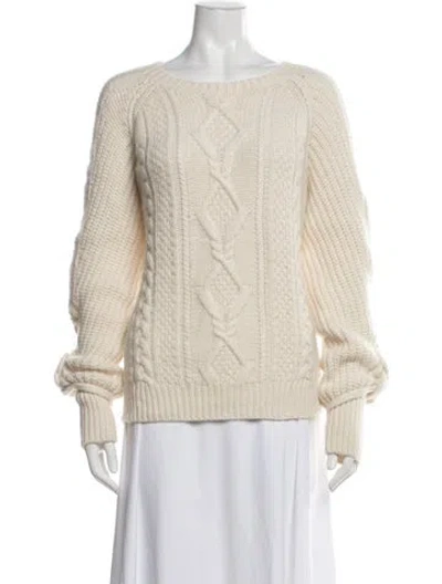 Pre-owned Polo Ralph Lauren Crew Neck Sweater In Neutrals