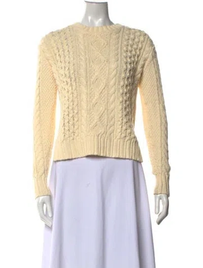 Pre-owned Polo Ralph Lauren Crew Neck Sweater In Neutrals