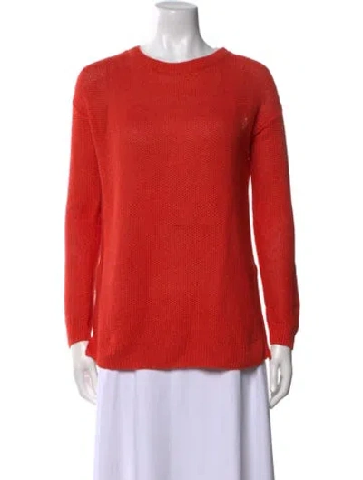 Pre-owned Polo Ralph Lauren Crew Neck Sweater In Orange