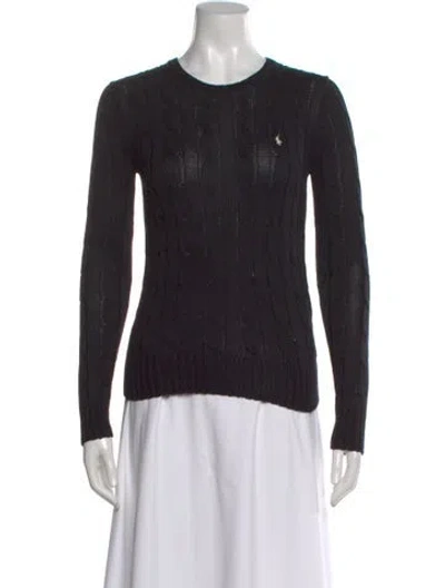 Pre-owned Polo Ralph Lauren Crew Neck Sweater W/ Tags In Black
