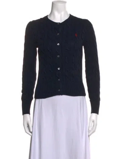 Pre-owned Polo Ralph Lauren Crew Neck Sweater W/ Tags In Black/blue