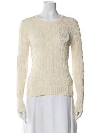 Pre-owned Polo Ralph Lauren Crew Neck Sweater W/ Tags In Neutral