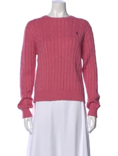Pre-owned Polo Ralph Lauren Crew Neck Sweater W/ Tags In Pink