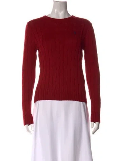 Pre-owned Polo Ralph Lauren Crew Neck Sweater W/ Tags In Red