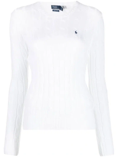 Polo Ralph Lauren Crew Neck Sweater In White