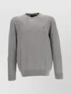 POLO RALPH LAUREN CREW NECK SWEATER WITH RIBBED CUFFS AND HEM