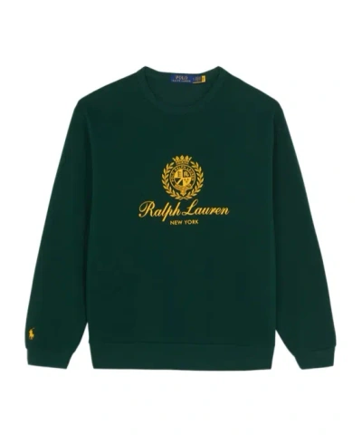 Polo Ralph Lauren Crew Neck Sweatshirt In Green
