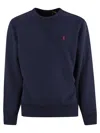 Polo Ralph Lauren Polo Pony Crew-neck Sweatshirt In Blue