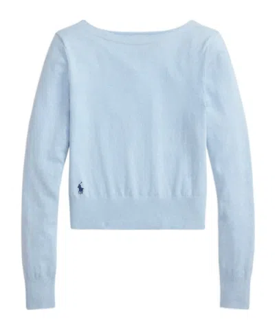 Polo Ralph Lauren Crew Neck Sweatshirt In Blue