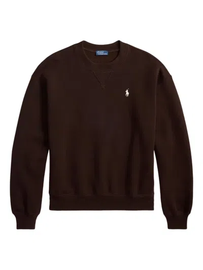 Polo Ralph Lauren Crew-neck Sweatshirt In Brown