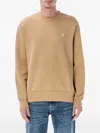 Polo Ralph Lauren Crew Neck Sweatshirt In Brown