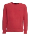 Polo Ralph Lauren Red Cotton Sweatshirt With Exclusive Embroidered Logo In Red