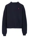 Polo Ralph Lauren Polo Ralph Lauren Cotton Fleece Crewneck Sweatshirt In Blue