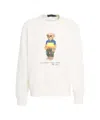 Polo Ralph Lauren White Cotton Blend Polo Bear Sweatshirt