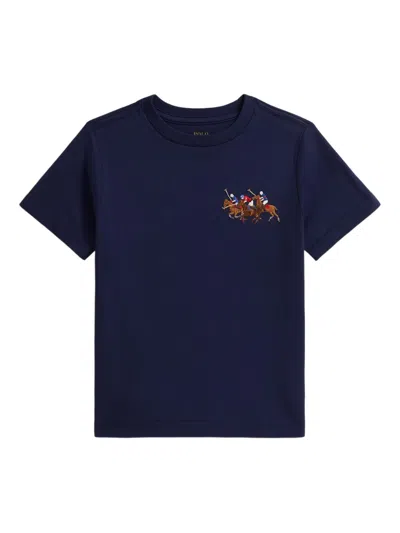 Polo Ralph Lauren Kids' Crew-neck T-shirt In Blue
