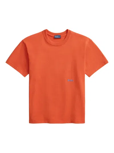Polo Ralph Lauren Crew-neck T-shirt In Orange