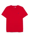 Polo Ralph Lauren T-shirt Man Ralph Lauren - Sscncmslm2-short Sleeve-t-shirt - Orange In Red