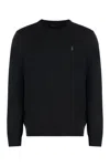 Polo Ralph Lauren Black Crew Neck Knitwear In Blue