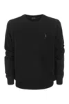 Polo Ralph Lauren Wool Pullover With Pony Embroidery In Black