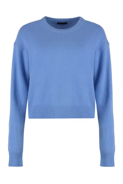 Polo Ralph Lauren Crew-neck Wool Sweater In Blue