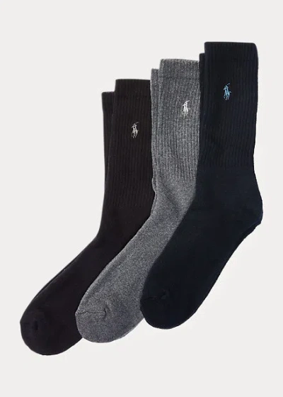 POLO RALPH LAUREN CREW SOCK 3-PACK,0035014273