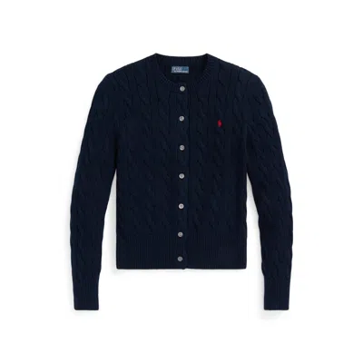 Polo Ralph Lauren Crewneck Cardigan In Black