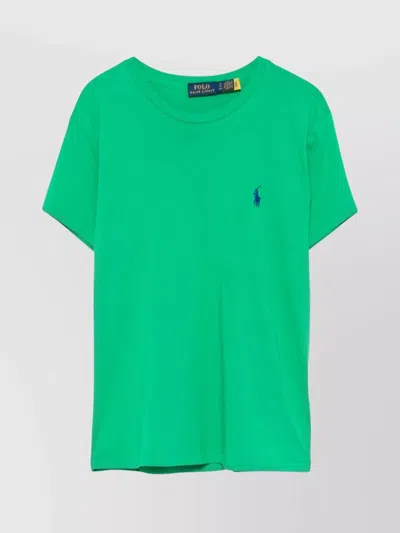 Polo Ralph Lauren Cotton Jersey Crewneck T-shirt In Green