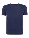 Polo Ralph Lauren Cotton Jersey Crewneck T-shirt Clothing In Dark Blue