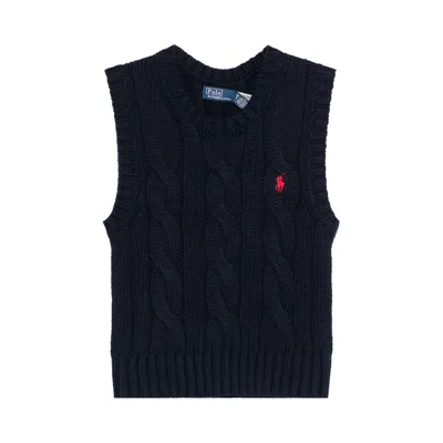 Pre-owned Polo Ralph Lauren Crewneck Pullover Sweater 'navy' | Blue | Women's Size M
