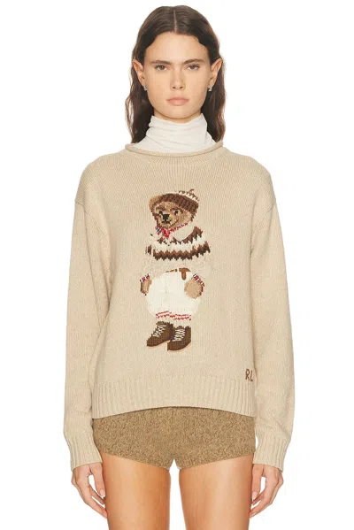 Polo Ralph Lauren Crewneck Sweater In Neutral
