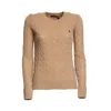Polo Ralph Lauren Crewneck Sweater In Wool And Cashmere In Brown