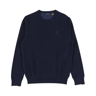 Pre-owned Polo Ralph Lauren Crewneck Sweater 'navy Heather' | Blue | Men's Size M