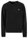 Polo Ralph Lauren Black Cotton Sweatshirt With Iconic Pony Logo
