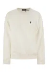 Polo Ralph Lauren Relaxed Fit Eco-conscious Sweatshirt With Subtle Logo In White