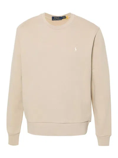 Polo Ralph Lauren Crewneck Sweatshirt In Beige