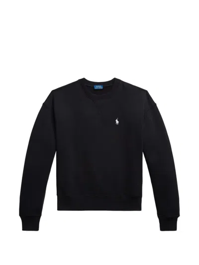 Polo Ralph Lauren Crew-neck Sweatshirt In Black